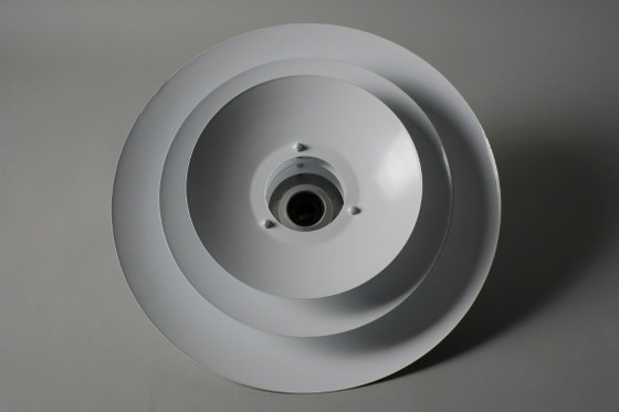 Lampada a sospensione vintage in stile danese moderno, illuminazione scandinava multistrato degli anni '90. (photo 8 of 8)
