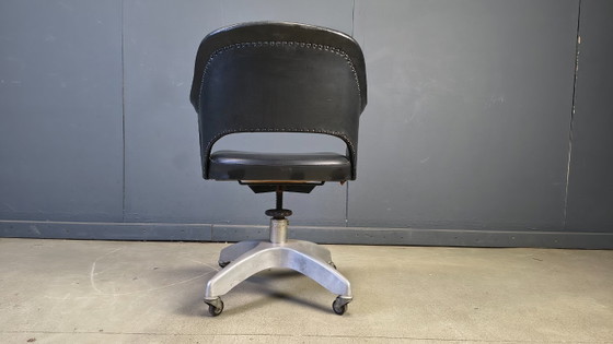 Mid Century Desk Chair, 1950s – Office chairs, Metal, Skai (photo 3 of 12)