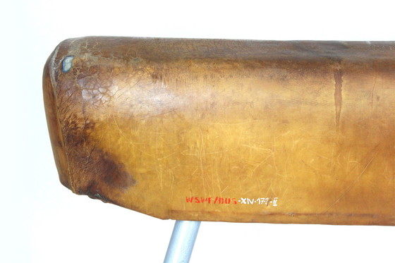 Image 1 of Vintage Gymnastic Pommel Horse In Leather, 1950S