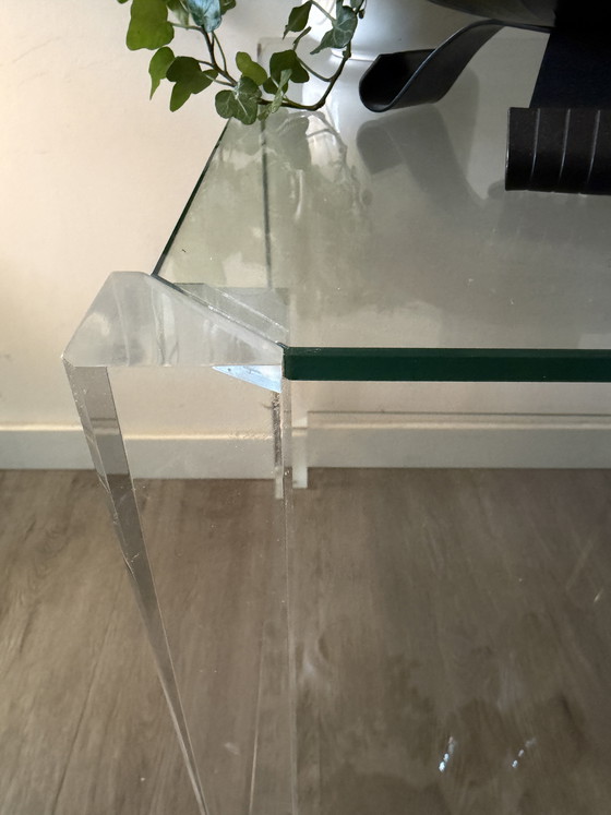Image 1 of Lucite bijzettafel Hollywood regency jaren 70/80