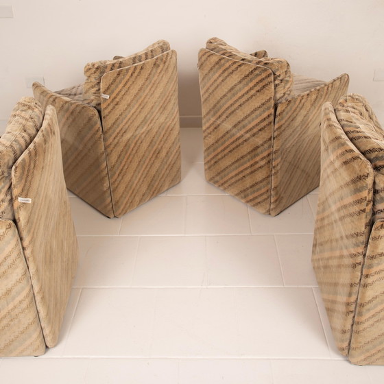 Set van 4 Salpol Fauteuils van Angelo Mazzola in samenwerking met Missoni – Velvet (photo 6 of 19)