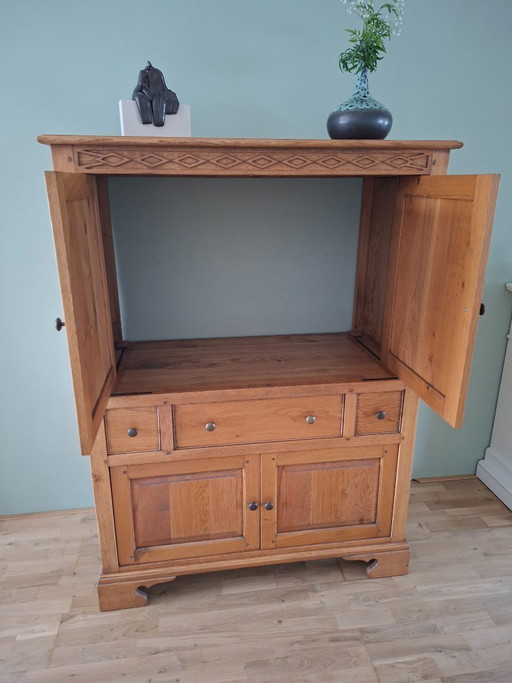 Mueble para televisión o pared, colección York, roble francés.