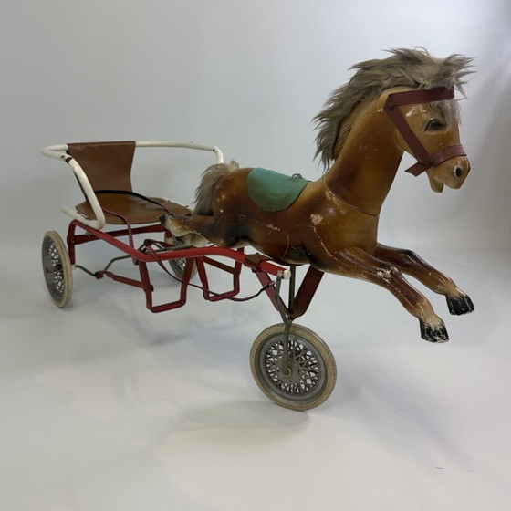 Torck pedal sulky with horse – Garden accessories, Metal, Rubber (photo 3 of 18)