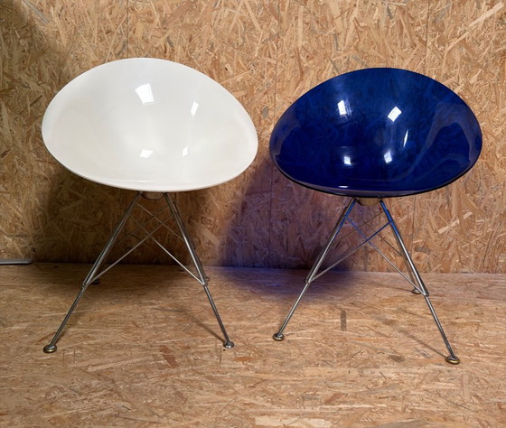 2 X Kartell Ero|S|ontwerper Philippe Starck – Eetkamerstoelen, Chrome, Modern (photo 4 of 28)