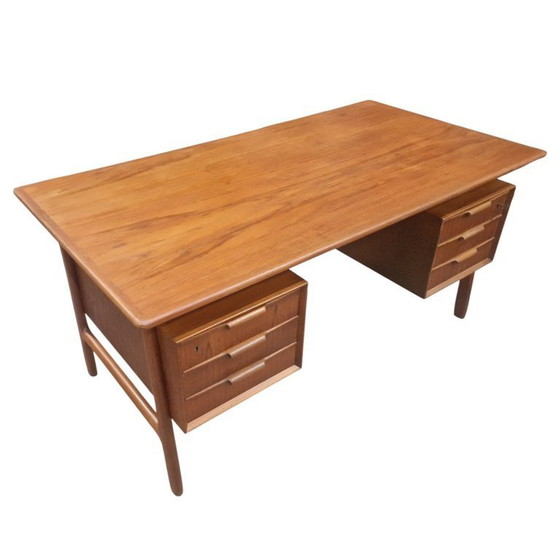 Image 1 of Scrivania vintage scandinava in teak, n°75, Omann Jun