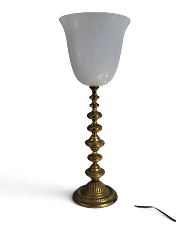 Lámpara Art Déco de latón – Lámparas de mesa, Brass, Art Deco (photo 2 of 11)