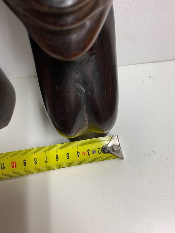 Image 1 of Estatuas africanas de hombre y mujer