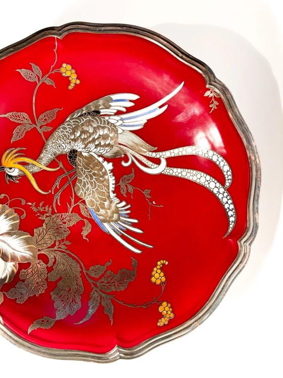 Piatto centrotavola rialzato in porcellana Rosenthal decoro Chippendale, anni '40 – Stoviglie (photo 2 of 7)