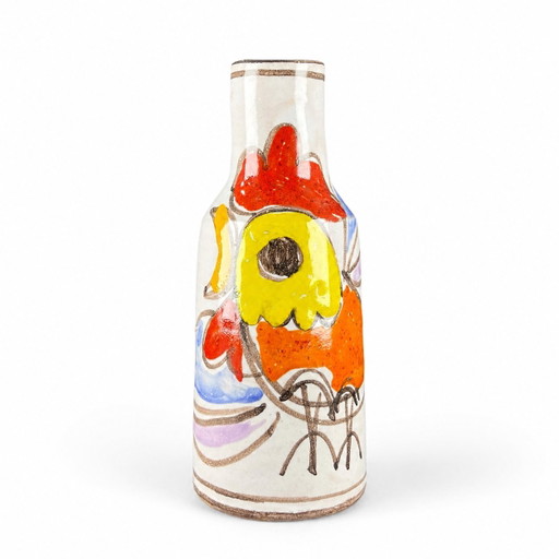 Vintage DeSimone Solifleur Vase – Signed Sicilian ceramic in the Picasso style – vazen