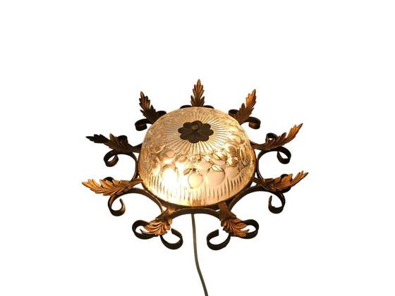 Image 1 of Banci Firenze - Hollywood Regency style - crystal - gold plated - Italy - 60s