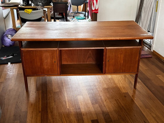 Scrivania in teak Kai Kristiansen (Modello 60) per Feldballes Møbelfabrik, 1958 – Scrivanie, Wood (photo 2 of 6)
