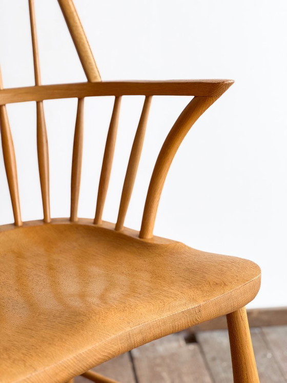 Image 1 of Fauteuil CH 18A en Chêne par Frits Henningsen pour Carl Hansen