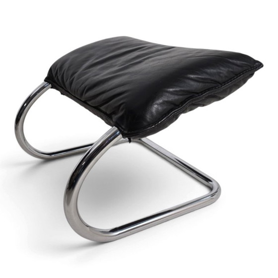 Poltrona lounge in pelle WK Möbel con pouf di Robert Haussmann, 1970 – Poltrone (photo 12 of 20)
