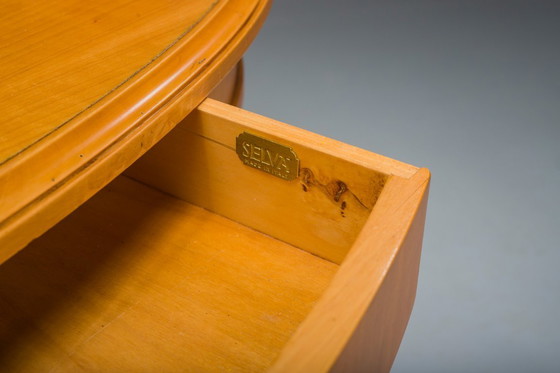 Image 1 of Biedermeier Frisiertisch und Sessel aus Wolkenstein, Italien, 2er-Set