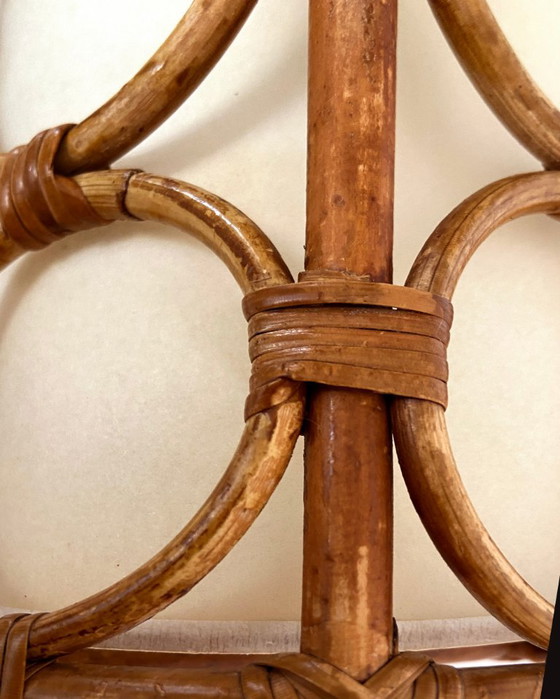 Mid-Century Rotan Wandlampen — Louis Sognot Stijl – Rattan (photo 5 of 22)