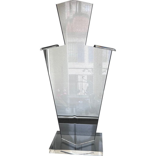Vintage plexiglass bust, 1980