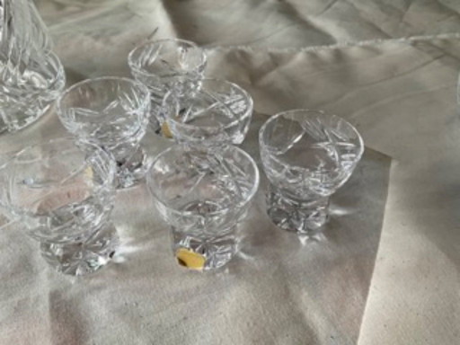 Autenthiek Bohemian hooglanskristal mondgeblazen en handgeslepen