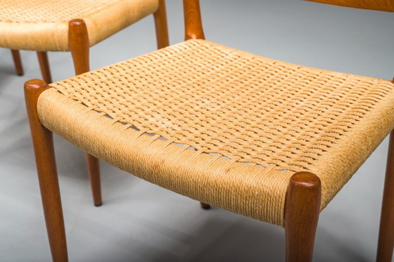 Image 1 of  Model 83 Esszimmerstühle aus Teakholz von Niels Otto Møller für J.L. Møllers, 1960er Jahre, 6-teilig