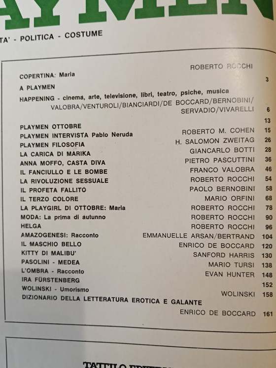 Image 1 of Revista fotográfica Playmen n.º 10, octubre de 1969