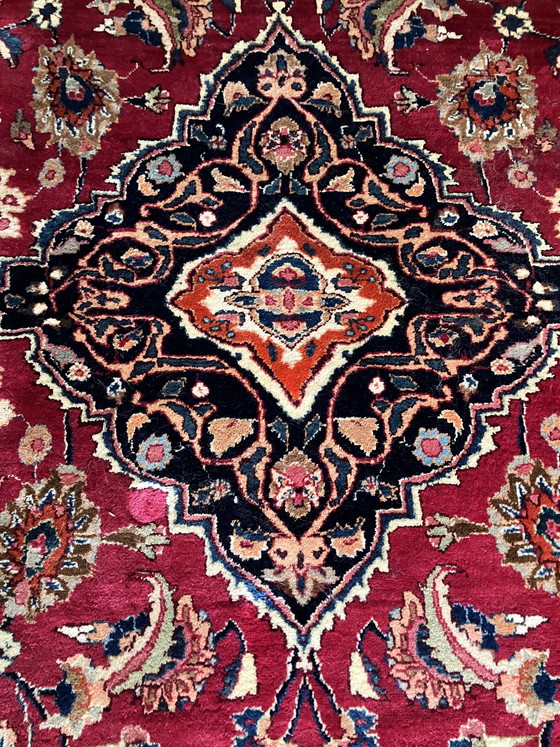 Image 1 of Groot Handgeknoopt Perzisch Mashad Tapijt - 340x245 cm - met certificaat
