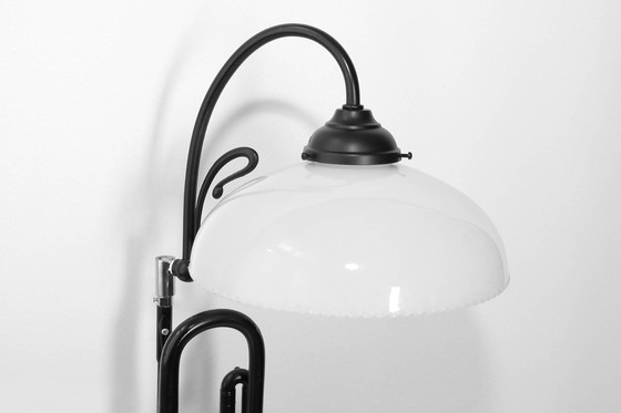 Image 1 of Trumpet lamp floor lamp black glass shade unique