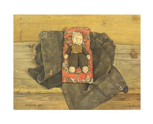 Jopie Huisman --Pop sur coussin rouge