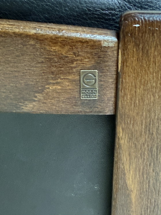 Sedia da ufficio vintage Möbel Svezia | Pelle – WK Möbel, Sedie girevoli, Wood, Leather (photo 6 of 6)