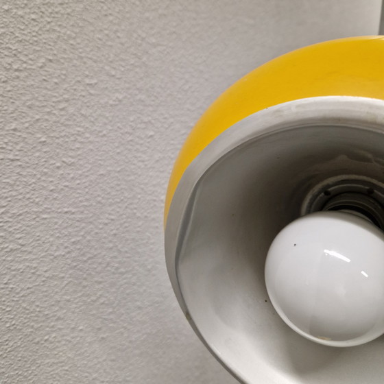 Image 1 of Vintage vloerlamp gele vloerlamp jaren 60 jaren 70