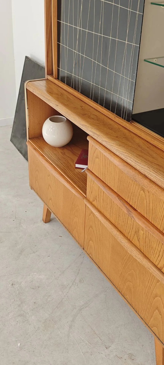 High buffet / Sideboard U 372 / 386 by B Landsman and H Nepozytek 60 – Jitona, Display cabinets, Wood, Glass (photo 15 of 40)