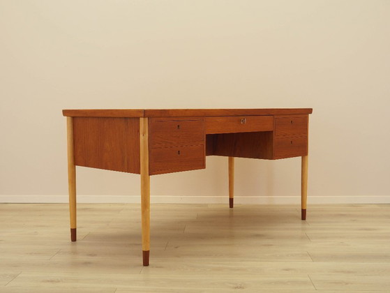 Image 1 of Scrivania in teak, design danese, anni '70, prodotta in Danimarca