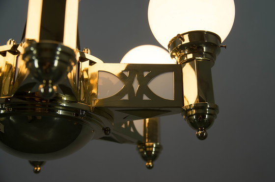 Image 1 of Rare lustre Art Nouveau d'Emil Kralik pour Vulkania, années 1920