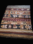 Tribal Hand-Painted and Stamped Wall Hanging Zimbabwe