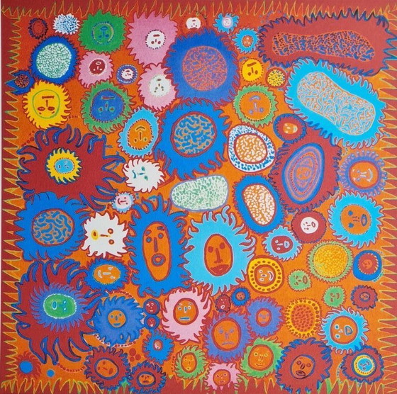 Image 1 of D'après Yayoi Kusama, Amoeba, lithographie, années 1990