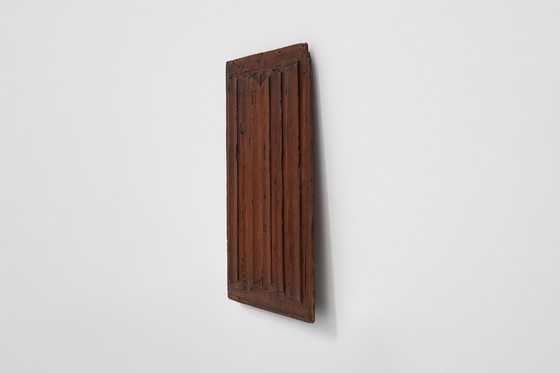 Image 1 of 16th Century oak carved Gothic Panel, Belgium