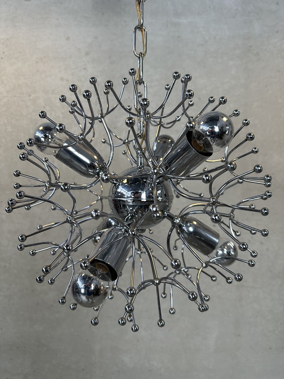 Image 1 of 2x Vintage Sputnik 'Dandelion' Pendant Lamp