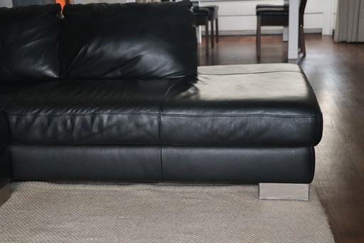 Canapé d'angle en cuir Italsofa