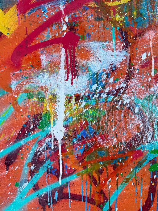 REYES - Explosion disorder - Toile d'artiste