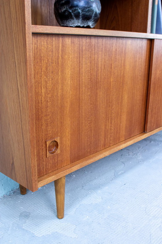 Image 1 of Vintage teakhouten dressoir, boekenkast, bijzettafel, ladekast, Deens, jaren 60