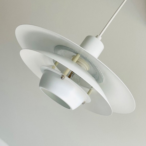 Image 1 of Jeka vintage Deens design LAMP witte schalenlamp Mid Century