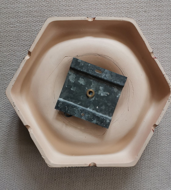 Image 1 of 1 de 3 lámparas de pared de cerámica originales de la era espacial de los años 70 de Hustadt Leuchten