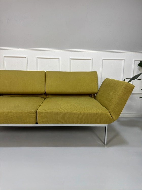 Image 1 of Brühl Roro Soft Sofa Stoff Grün Schlafsofa