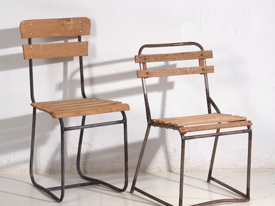 Antieke Tuinstoelen (ca.1920). Set van 2 stuks #1 – Iron, Rustic (photo 2 of 40)