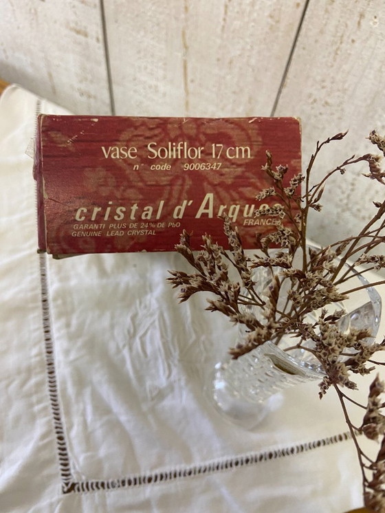 Image 1 of Arques crystal vase with its original box