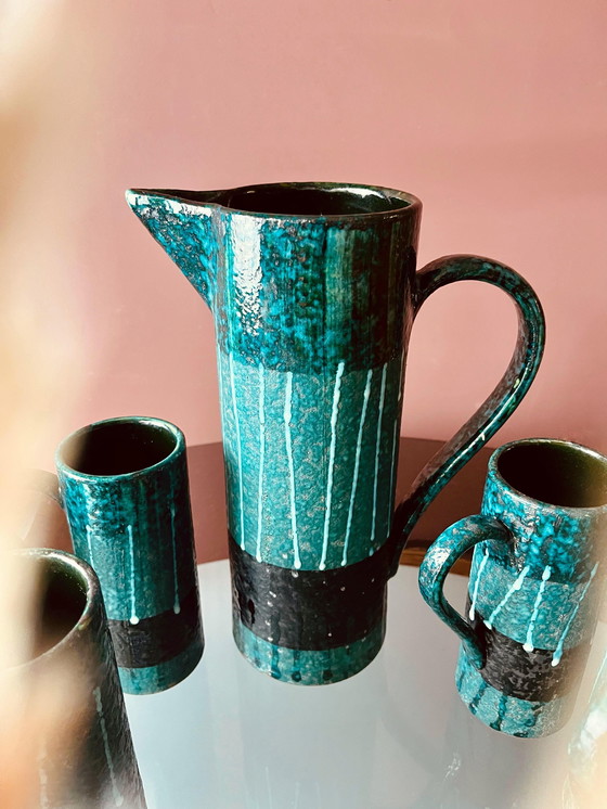 Image 1 of UNIQUE MID-CENTURY CERAMIC COFFEE SET