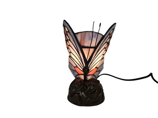 Mabrilux Lighting - 'Butterfly' - Stile Tiffany - frassino e piombo - bronzo - 2000