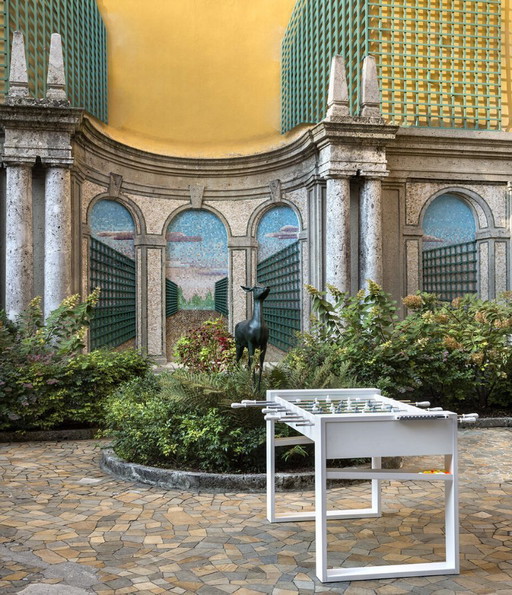 Baby-foot Tour 65 – Blanc | Table professionnelle à barres continues