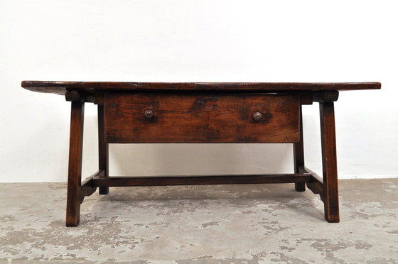 Image 1 of Antique Spanish primitive coffee table 18th century
