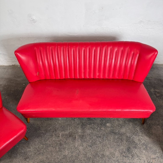 Image 1 of Ungarisches „Sky“-Sofa mit 2 passenden Sesseln, 1960er Jahre – Mid-Century Modern Set