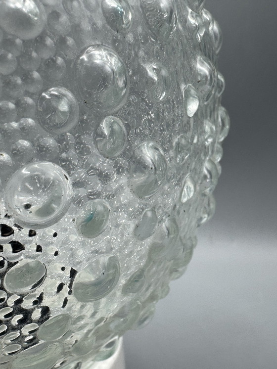 Image 1 of Tafellamp met bubbelglas bol