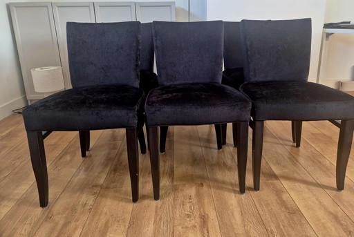 Chaises de salle à manger – eetkamerstoelen, Velvet, Wood